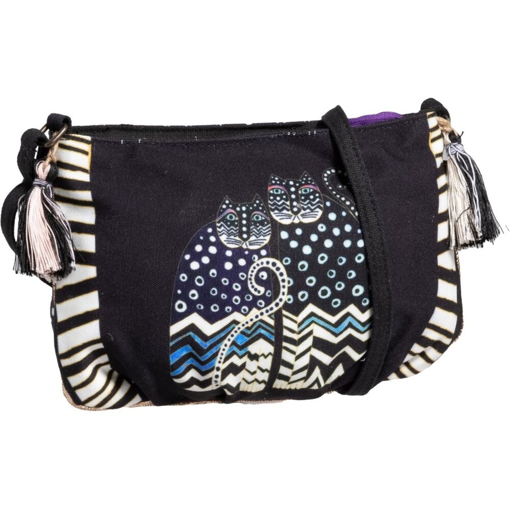 NEW Laurel Burch Polka Dot Gatos Cat Crossbody Bag Great Gift 🎁